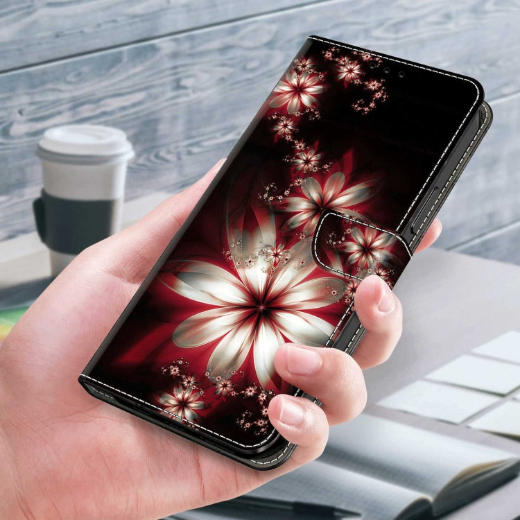 For Samsung Galaxy S22 Crystal 3D Shockproof Protective Leather Phone Case(Fantastic Flower) - free shipping - PMC TechLife - Order now!