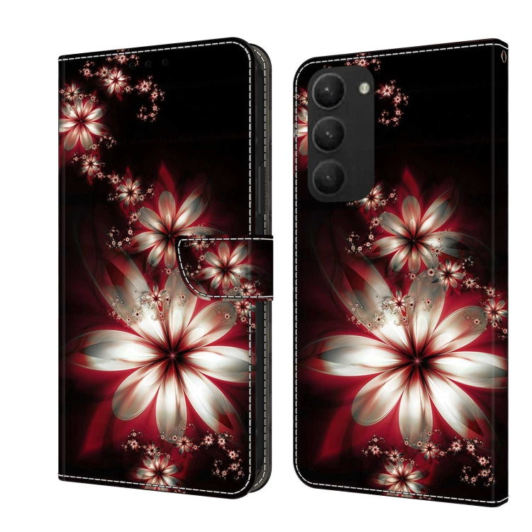 For Samsung Galaxy S23+ Crystal 3D Shockproof Protective Leather Phone Case(Fantastic Flower) - free shipping - PMC TechLife - Order now!