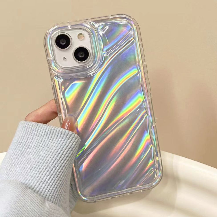 For iPhone 14 Pro Max Laser Sequin Waves TPU Phone Case(Transparent) - free shipping - PMC TechLife - Order now!
