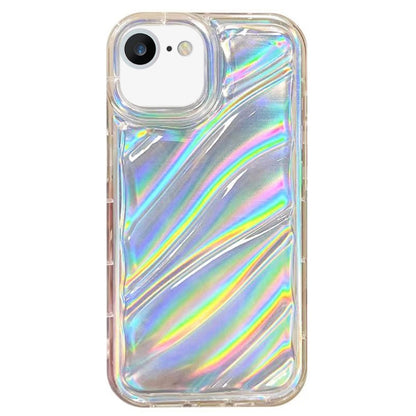 For iPhone SE 2022 /2020 / 8 / 7 Laser Sequin Waves TPU Phone Case(Transparent) - iPhone SE 2022 / 2020 / 8 / 7 Cases by PMC Jewellery | Online Shopping South Africa | PMC Jewellery