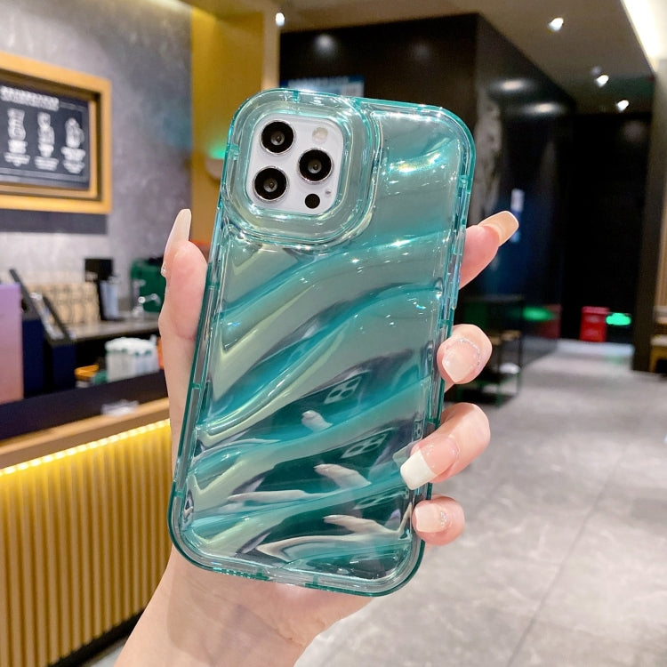 For iPhone 12 Pro Max Laser Sequin Waves TPU Phone Case(Blue) - free shipping - PMC TechLife - Order now!