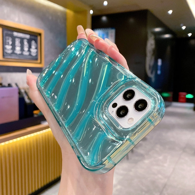 For iPhone 12 Pro Max Laser Sequin Waves TPU Phone Case(Blue) - free shipping - PMC TechLife - Order now!