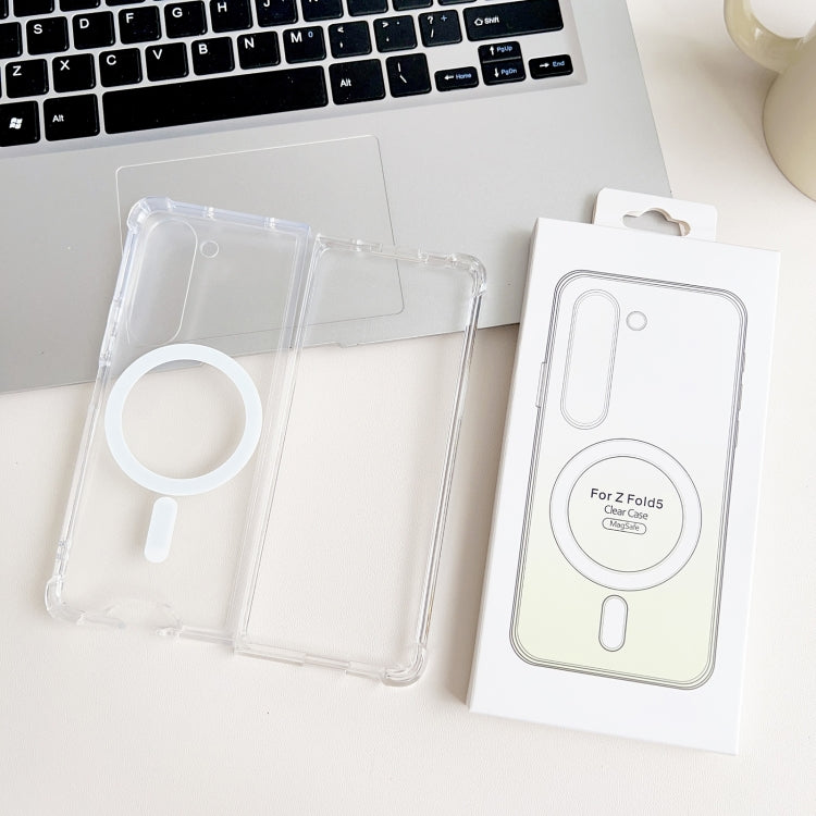 For Samsung Galaxy Z Fold5 5G Magsafe Magnetic Transparent Shockproof Phone Case - Galaxy Z Fold5 Cases by PMC TechLife | Online Shopping South Africa | PMC TechLife