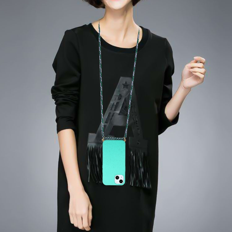 For iPhone 15 Wheat Straw Material + TPU Phone Case with Lanyard(Green) - free shipping - PMC TechLife - Order now!