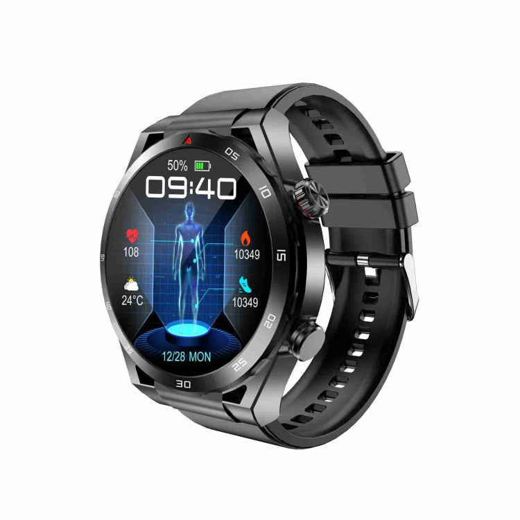 ET450 1.39 inch IP67 Waterproof Silicone Band Smart Watch, Support ECG / Non-invasive Blood Glucose Measurement(Black) - Smart Watches by PMC Jewellery | Online Shopping South Africa | PMC Jewellery