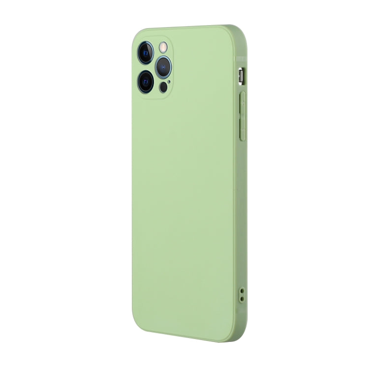 For iPhone 15 Pro Straight Edge Solid Color TPU Shockproof Phone Case(Matcha Green) - iPhone 15 Pro Cases by PMC Jewellery | Online Shopping South Africa | PMC Jewellery