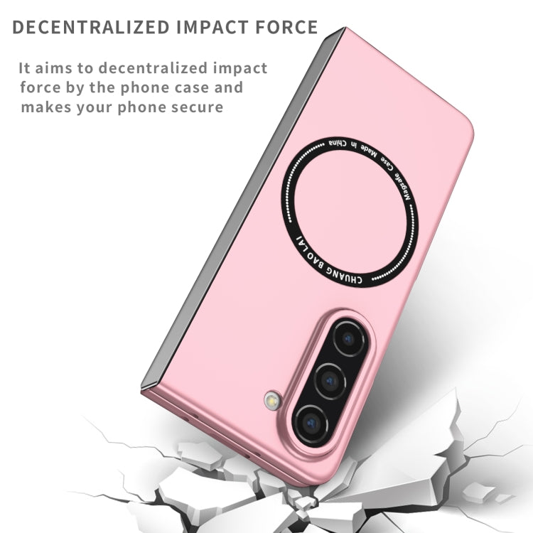 For Samsung Galaxy Z Fold5 Magsafe Magnetic Folding PC Phone Case(Pink) - Galaxy Z Fold5 Cases by PMC Jewellery | Online Shopping South Africa | PMC Jewellery