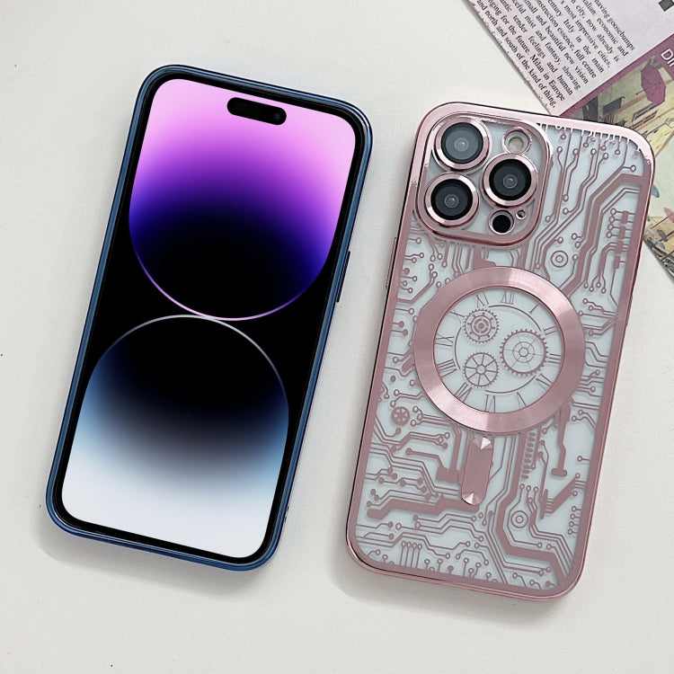For iPhone 13 Electroplated Circuit Board Pattern MagSafe Phone Case(Dark Blue) - free shipping - PMC TechLife - Order now!