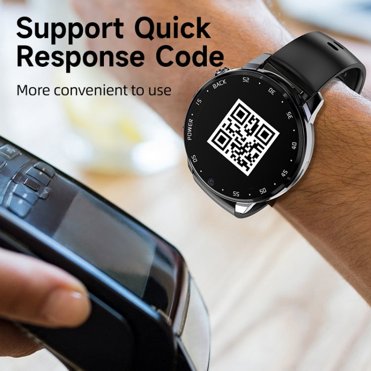 A3 1.43 inch IP67 Waterproof 4G Android 8.1 Smart Watch Support Face Recognition / GPS, Specification:4G+64G(Black) - Android Watch by PMC TechLife | Online Shopping South Africa | PMC TechLife
