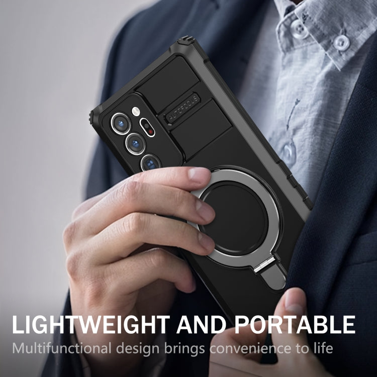 For Samsung Galaxy Note20 Ultra MagSafe Magnetic Holder Phone Case(Black) - free shipping - PMC TechLife - Order now!
