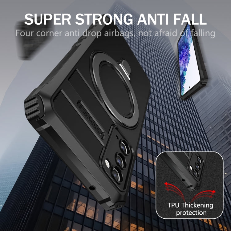 For Samsung Galaxy S20 FE MagSafe Magnetic Holder Phone Case(Black) - free shipping - PMC TechLife - Order now!