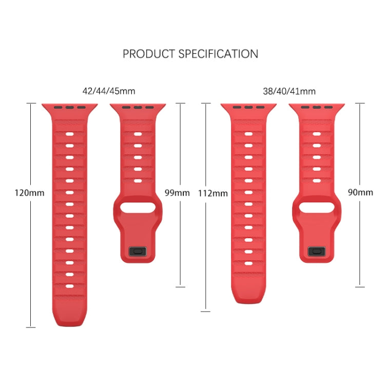 For Apple Watch 3 42mm Dot Texture Fluororubber Watch Band(Nebula Pink) - Watch Bands by PMC TechLife | Online Shopping South Africa | PMC TechLife