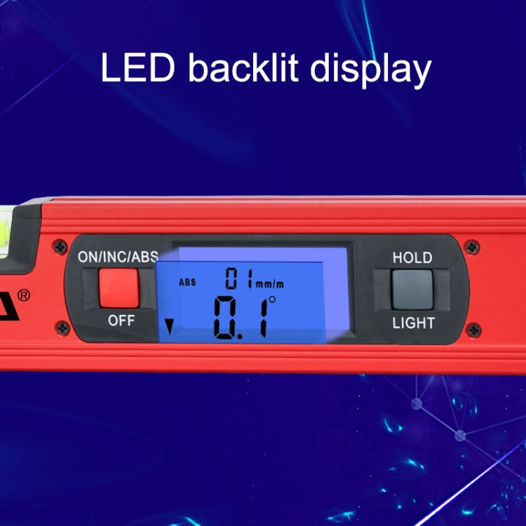 GVDA GD-H400M Digital Level 360 Measure Protractor Level Ruler(Red) - free shipping - PMC TechLife - Order now!