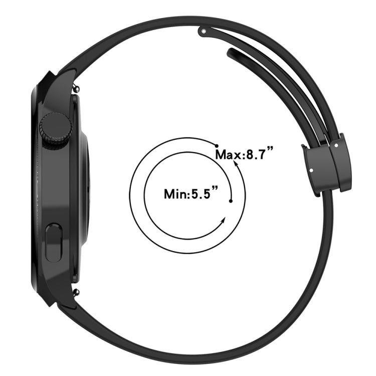 For Huawei Watch 4 / Watch 4 Pro Folding Buckle Silicone Watch Band(Light Pink) - Watch Bands by PMC TechLife | Online Shopping South Africa | PMC TechLife