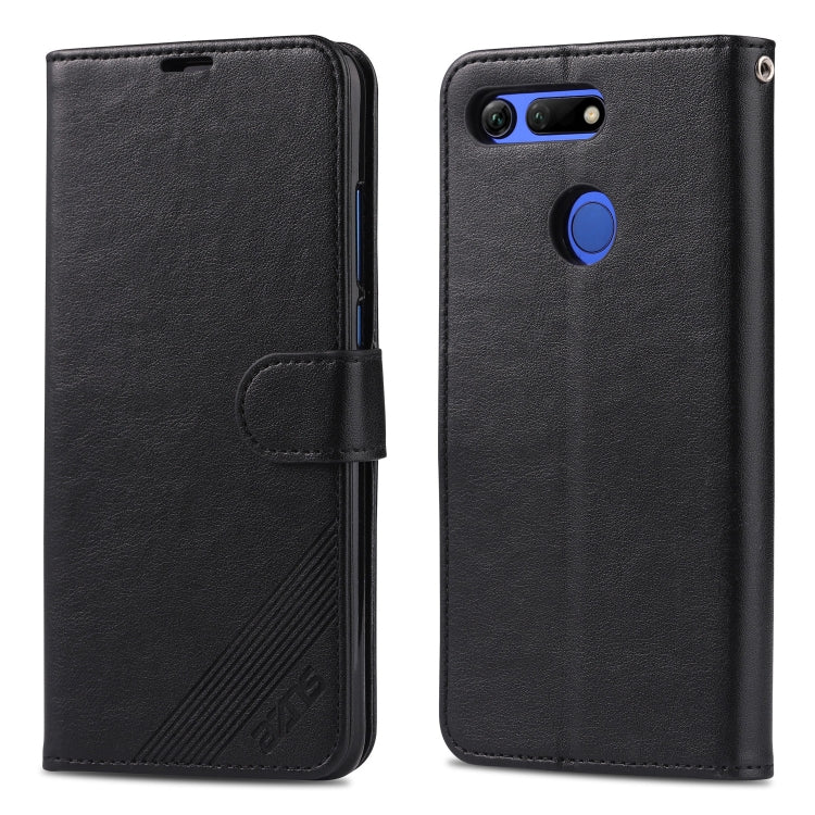 For Huawei Honor V20 AZNS Sheepskin Texture Horizontal Flip Leather Case with Holder & Card Slots & Wallet(Black) - Honor Cases by AZNS | Online Shopping South Africa | PMC Jewellery | Buy Now Pay Later Mobicred