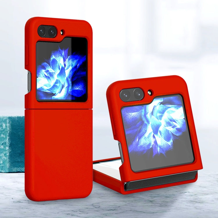 For Samsung Galaxy Z Flip5 Silicone Skin Feel Folding Phone Case(Red) - free shipping - PMC TechLife - Order now!