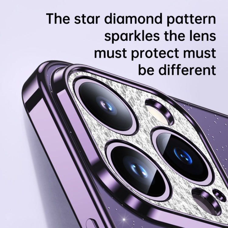 For iPhone 13 SULADA Electroplated Transparent Glittery TPU Phone Case(Black) - free shipping - PMC TechLife - Order now!