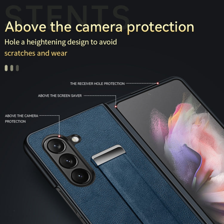 For Samsung Galaxy Z Fold5 SULADA PC + Leather Texture Skin Feel Shockproof Phone Case(Red) - free shipping - PMC TechLife - Order now!