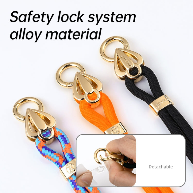SULADA Multifunctional Universal Mobile Phone Love Lanyard(Orange Blue) - free shipping - PMC TechLife - Order now!