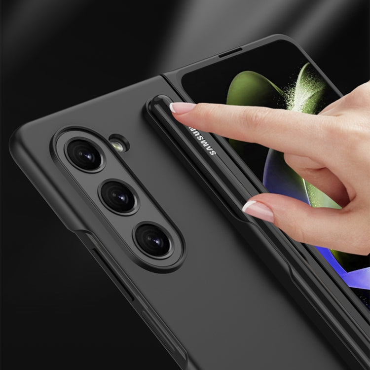 For Samsung Galaxy Z Fold5 GKK Ultra-thin Full Coverage Phone Flip Case with Pen Slot(Grey) - Galaxy Z Fold5 Cases by GKK | Online Shopping South Africa | PMC TechLife | Buy Now Pay Later Mobicred