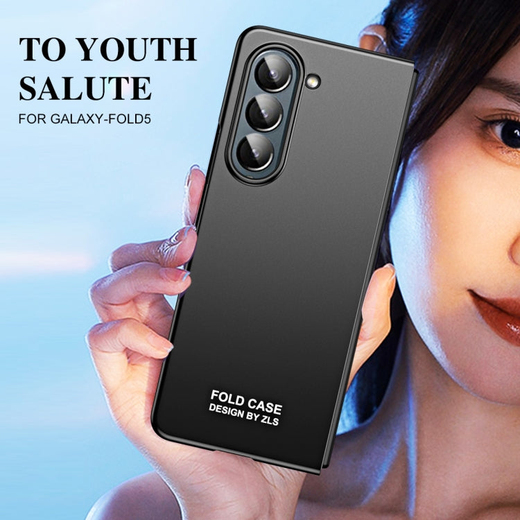 For Samsung Galaxy Z Fold5 5G Integrated AG Matte Folding Phone Case(Black) - Galaxy Z Fold5 Cases by PMC TechLife | Online Shopping South Africa | PMC TechLife | Buy Now Pay Later Mobicred