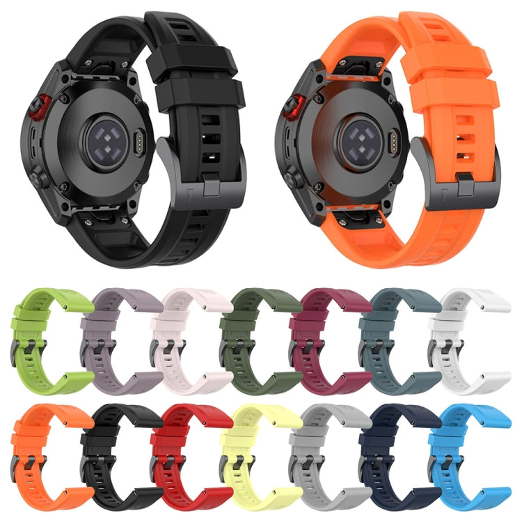 Compatible with Garmin Instinct 2X Solar Solid Color Silicone Watch Band(Orange) - Watch Bands by PMC TechLife | Online Shopping South Africa | PMC TechLife | Buy Now Pay Later Mobicred