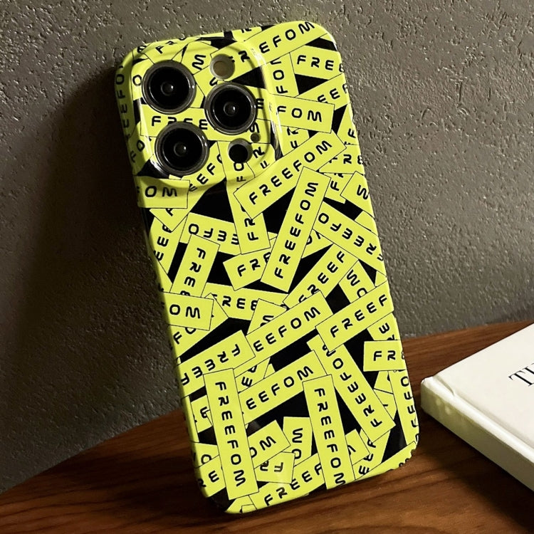 For iPhone 13 Pro Max Painted Pattern Precise Hole PC Phone Case(Green Label) - iPhone 13 Pro Max Cases by PMC TechLife | Online Shopping South Africa | PMC TechLife