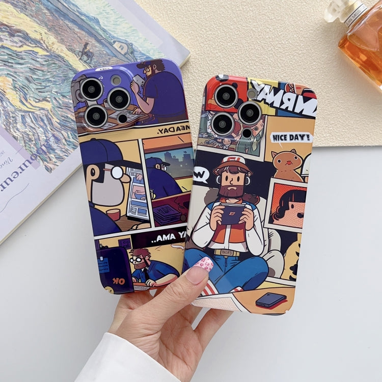 For iPhone 15 Pro Painted Pattern Precise Hole PC Phone Case(Bottle Monster) - iPhone 15 Pro Cases by PMC TechLife | Online Shopping South Africa | PMC TechLife