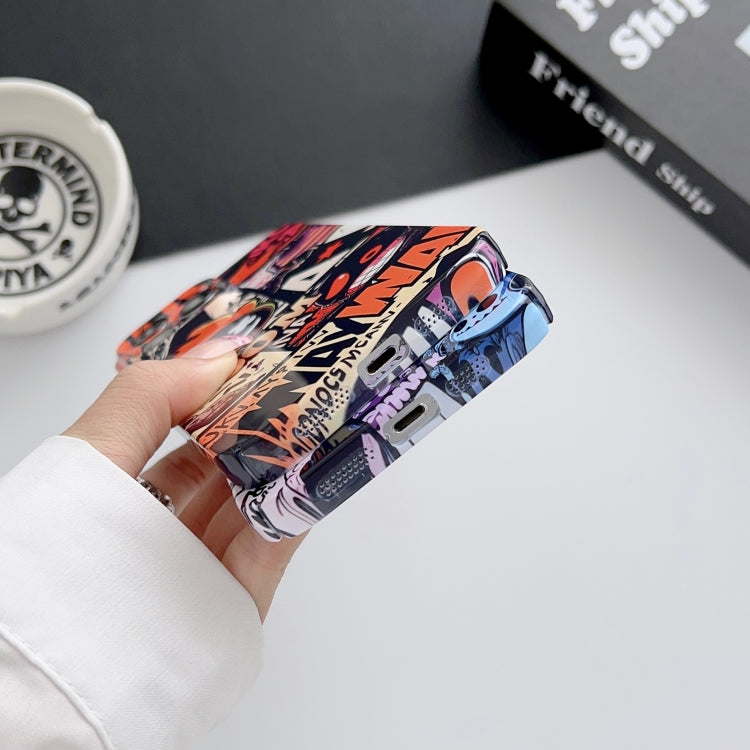 For iPhone 11 Pro Max Painted Pattern Precise Hole PC Phone Case(Grey Robot) - iPhone 11 Pro Max Cases by PMC TechLife | Online Shopping South Africa | PMC TechLife