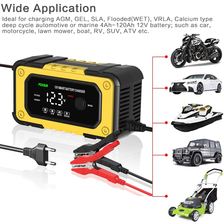 FOXSUR FBC1206E 6A 12V Car / Motorcycle Smart Battery Charger(AU Plug) - Battery Charger by FOXSUR | Online Shopping South Africa | PMC TechLife | Buy Now Pay Later Mobicred