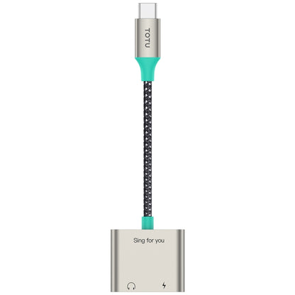 TOTU AD-6 USB-C/Type-C to Dual USB-C/Type-C Audio Adapter - Type-C Adapter by TOTUDESIGN | Online Shopping South Africa | PMC Jewellery | Buy Now Pay Later Mobicred