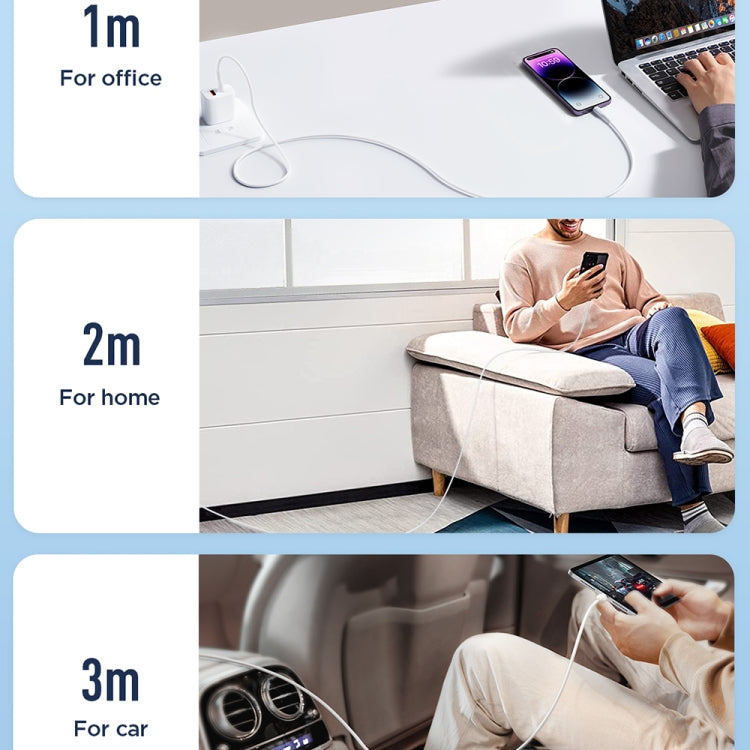 JOYROOM SA26-CL3 Flash Charge Series 30W USB-C / Type-C to 8 Pin Fast Charging Data Cable, Cable Length:1m(Black) - 2 in 1 Cable by JOYROOM | Online Shopping South Africa | PMC TechLife | Buy Now Pay Later Mobicred