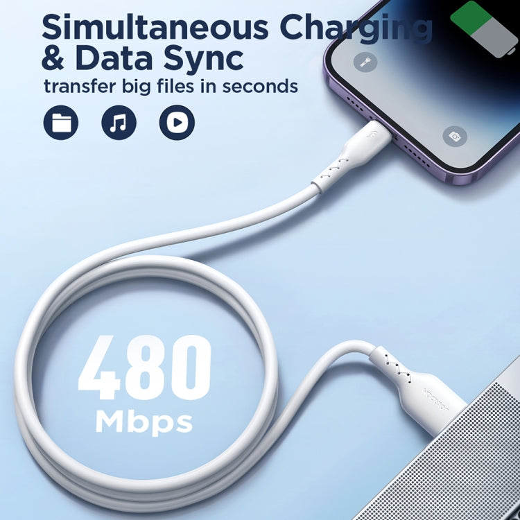 JOYROOM SA26-AL3 Flash Charge Series 3A USB to 8 Pin Fast Charging Data Cable, Cable Length:3m(White) - Normal Style Cable by JOYROOM | Online Shopping South Africa | PMC Jewellery