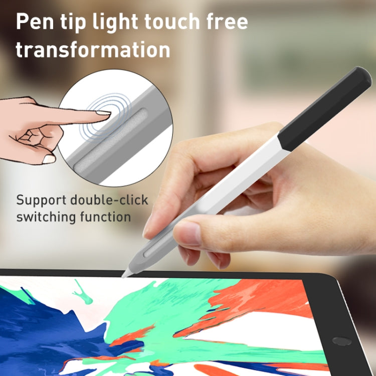 For Apple Pencil 1 LOVE MEI Rainbow Liquid Silicone Protective Pen Case(Purple) - Pencil Accessories by LOVE MEI | Online Shopping South Africa | PMC TechLife