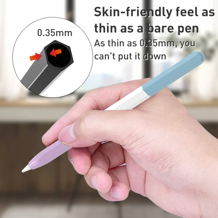 For Apple Pencil 1 LOVE MEI Rainbow Liquid Silicone Protective Pen Case(Yellow) - Pencil Accessories by LOVE MEI | Online Shopping South Africa | PMC TechLife | Buy Now Pay Later Mobicred