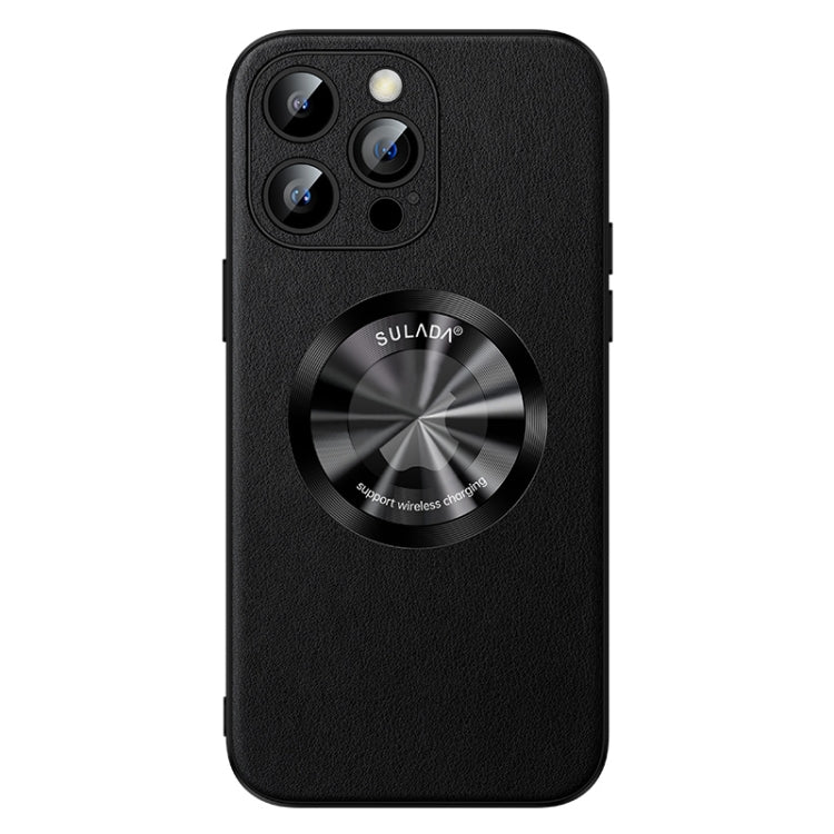 For iPhone 14 Pro Max SULADA Microfiber Leather MagSafe Magnetic Phone Case(Black) - iPhone 14 Pro Max Cases by SULADA | Online Shopping South Africa | PMC TechLife | Buy Now Pay Later Mobicred