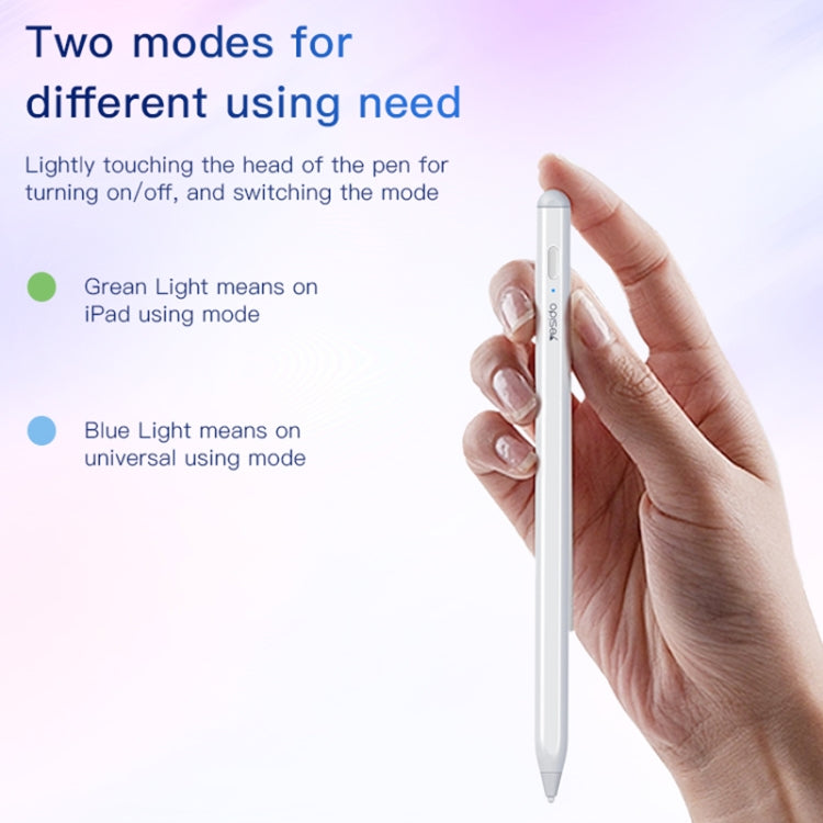 Yesido ST10 Dual Mode Active Magnetic Capacitive Stylus(White) - Stylus Pen by Yesido | Online Shopping South Africa | PMC Jewellery