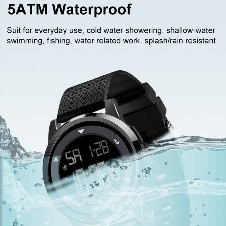 SPOVAN S100 Men Outdoor Multifunctional Waterproof Electronic Watch(Silver) - LED Digital Watches by SPOVAN | Online Shopping South Africa | PMC Jewellery | Buy Now Pay Later Mobicred