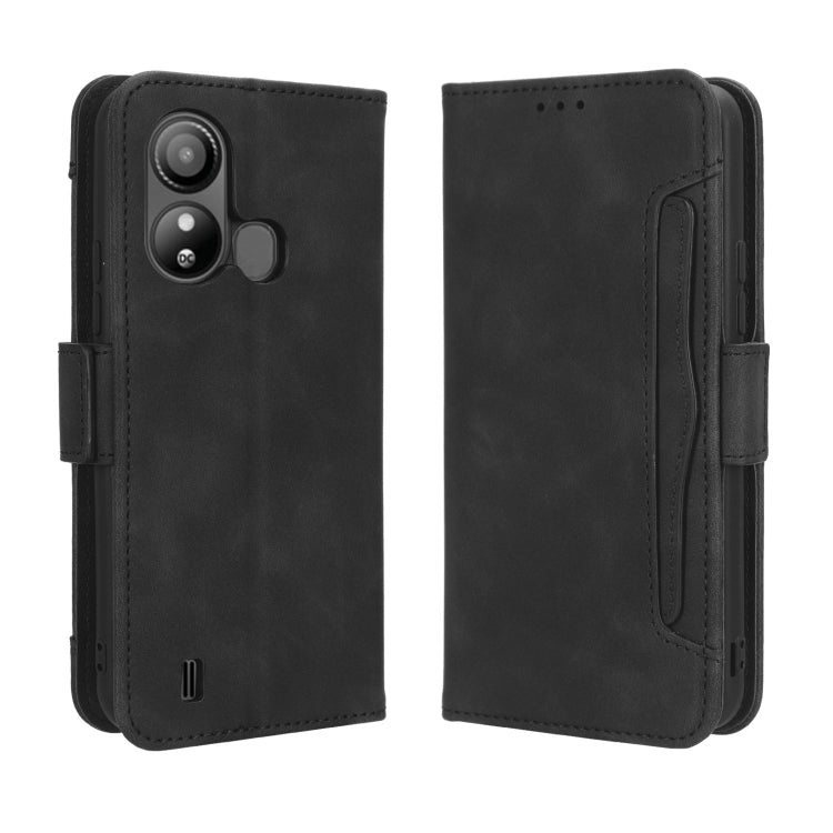 For ZTE Blade L220 Skin Feel Calf Texture Card Slots Leather Phone Case(Black) - ZTE Cases by PMC Jewellery | Online Shopping South Africa | PMC Jewellery