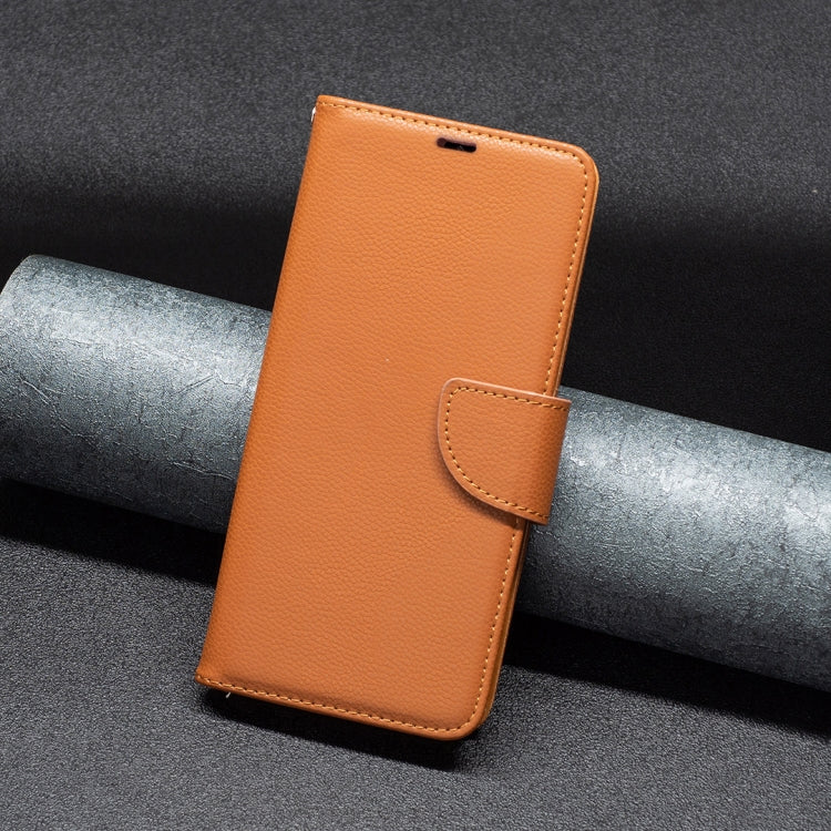 For Samsung Galaxy A25 5G Litchi Texture Pure Color Flip Leather Phone Case(Brown) - free shipping - PMC TechLife - Order now!