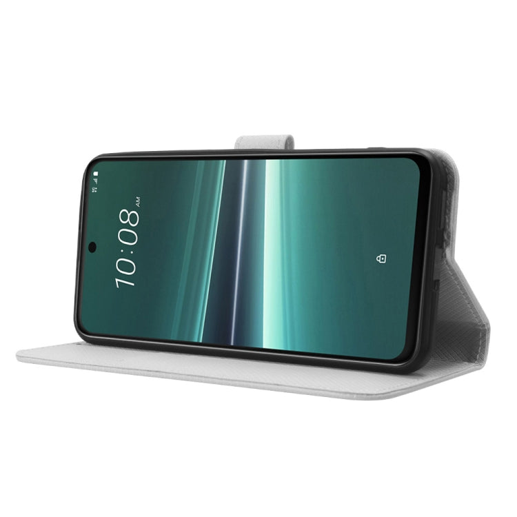 For HTC U23 / U23 Pro Diamond Texture Leather Phone Case(White) - free shipping - PMC TechLife - Order now!