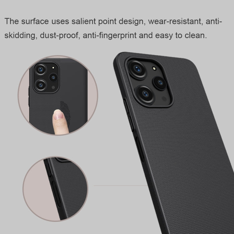 For Xiaomi Redmi 12 4G / Note 12R 5G NILLKIN Frosted Shield Pro PC + TPU Phone Case(Black) - Xiaomi Cases by NILLKIN | Online Shopping South Africa | PMC Jewellery