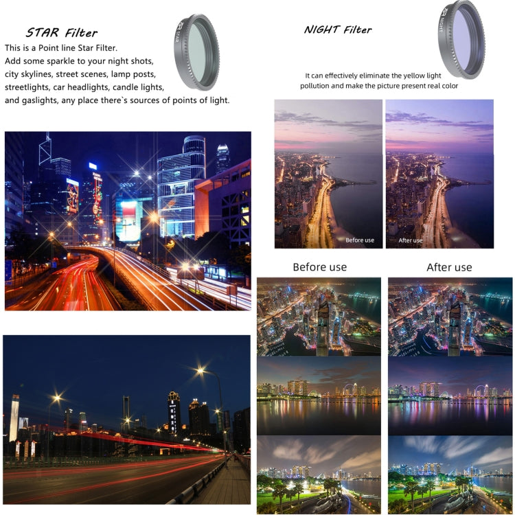 For Insta360 GO 2 / GO 3 JSR LS Series Camera Lens Filter, Filter:8 in 1 UV CPL ND8/16/32/64 STAR NIGHT - Len Accessories by JSR | Online Shopping South Africa | PMC Jewellery
