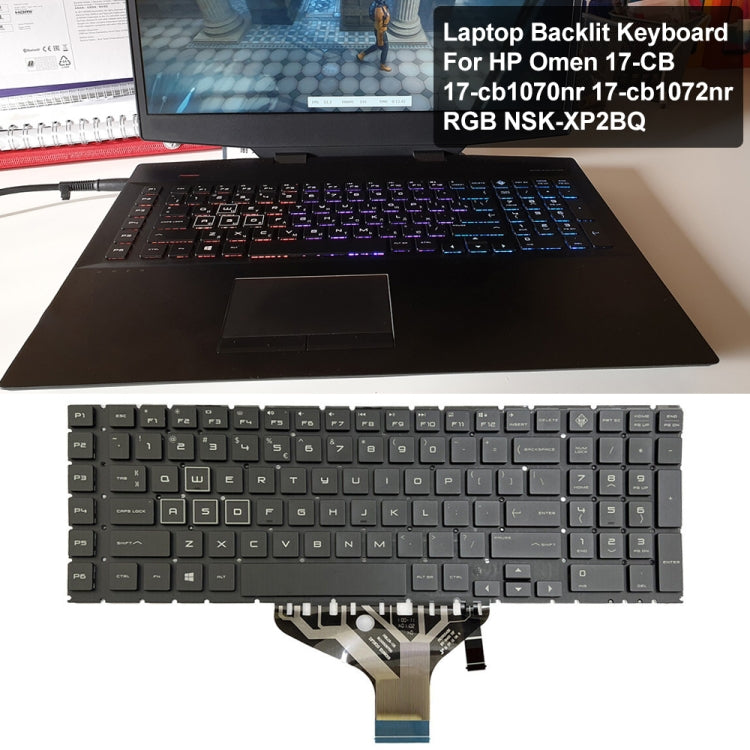 For HP Omen 17-CB US Version Laptop Backlight Keyboard - HP Spare Parts by PMC Jewellery | Online Shopping South Africa | PMC Jewellery