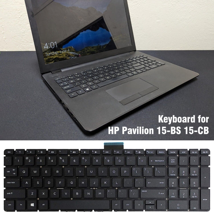 For HP 15-BS / 15-CB US Version Laptop Keyboard - HP Spare Parts by PMC Jewellery | Online Shopping South Africa | PMC Jewellery