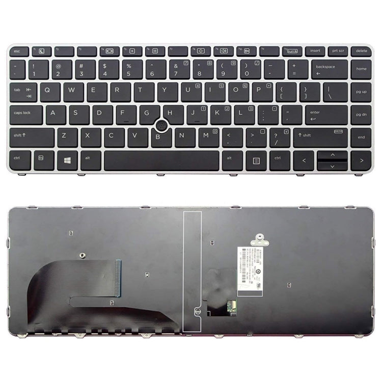 For HP EliteBook 840 G3 Fingerless US Version Laptop Backlight Keyboard - HP Spare Parts by PMC TechLife | Online Shopping South Africa | PMC TechLife | Buy Now Pay Later Mobicred