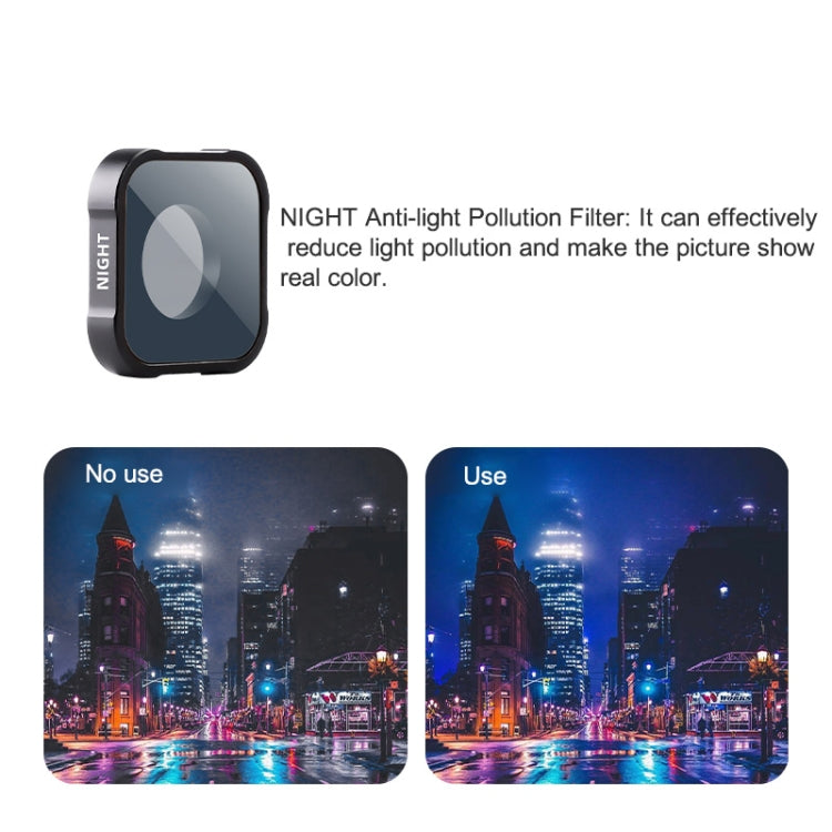 NIGHT Filter Action Camera Lens Filter For GoPro Hero11 Black / Hero11 Black mini / HERO10 Black / HERO9 Black - Lens Filter by PMC Jewellery | Online Shopping South Africa | PMC Jewellery