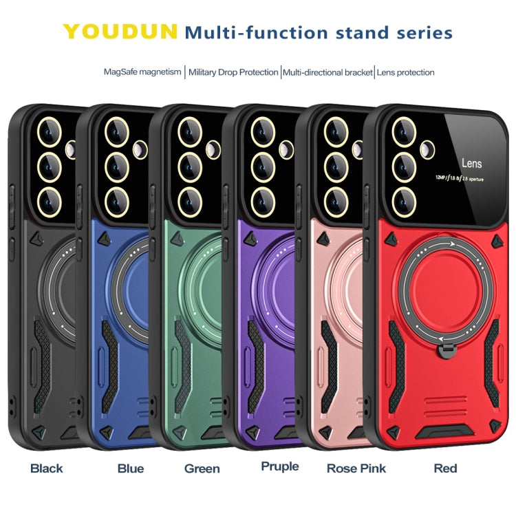 For Samsung Galaxy A54 5G Large Window MagSafe Holder Phone Case(Red) - free shipping - PMC TechLife - Order now!