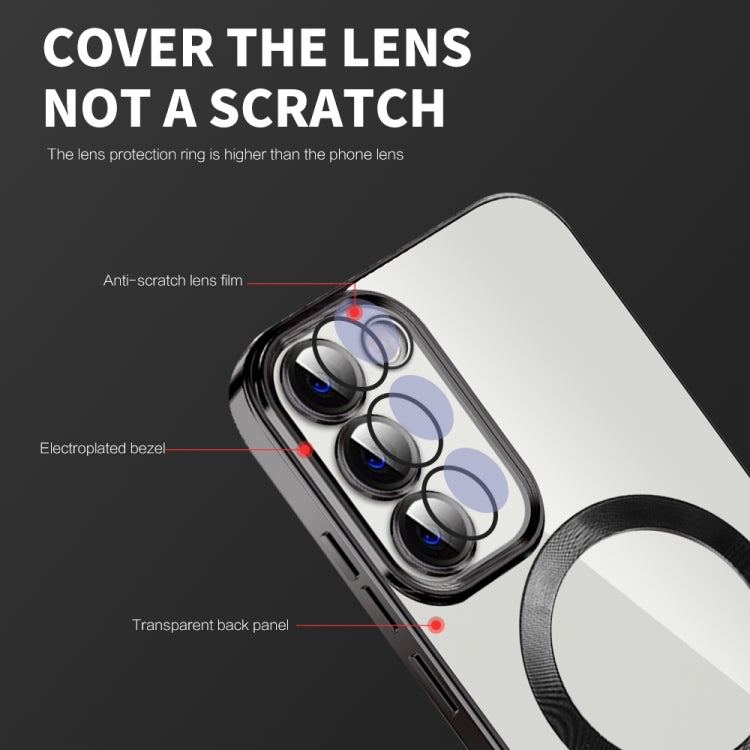 For Samsung Galaxy Note20 Ultra CD Texture Plating TPU MagSafe Phone Case with Lens Film(Pink) - Galaxy Note20 Ultra Cases by PMC TechLife | Online Shopping South Africa | PMC TechLife