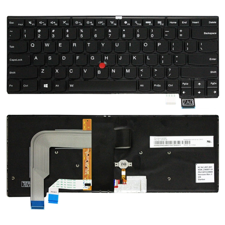For Lenovo ThinkPad T460S US Version Laptop Keyboard - Lenovo Spare Parts by PMC TechLife | Online Shopping South Africa | PMC TechLife
